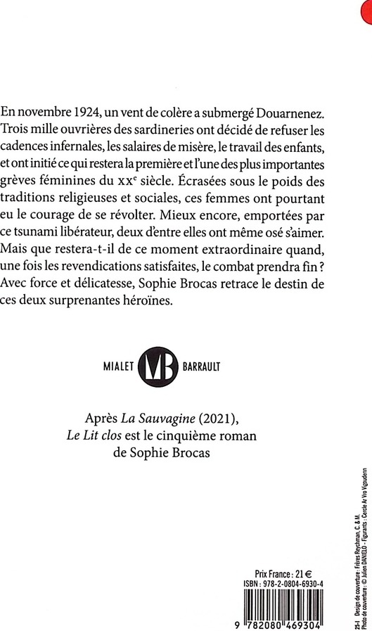 Quatrième de couverture de « Le lit clos : roman »