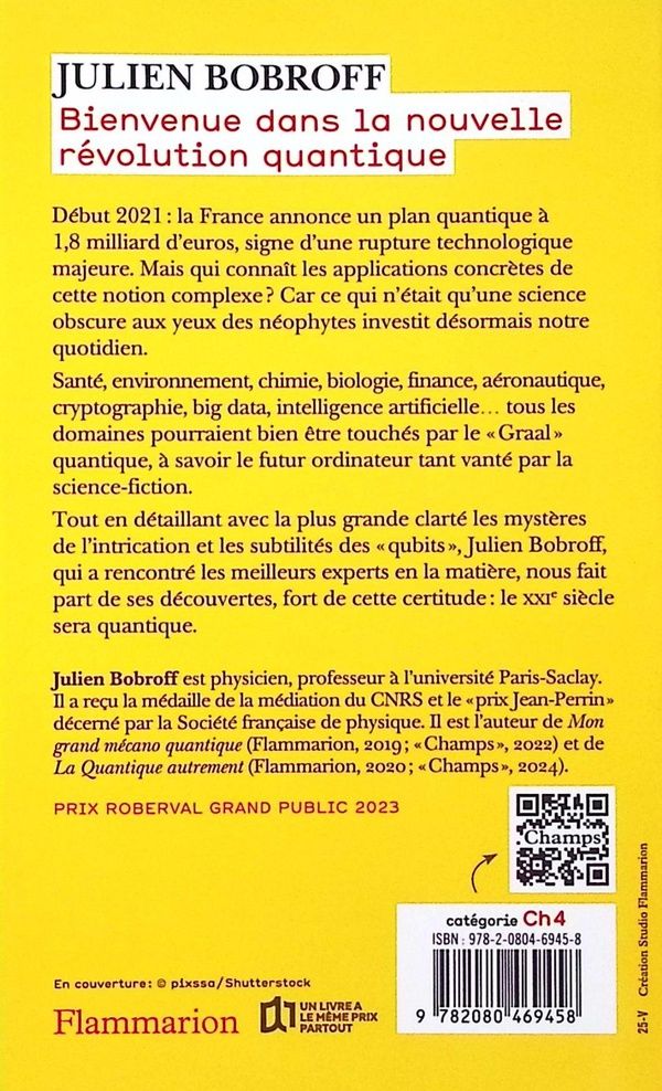 Quatrième de couverture de « Bienvenue dans la nouvelle révolution quantique »