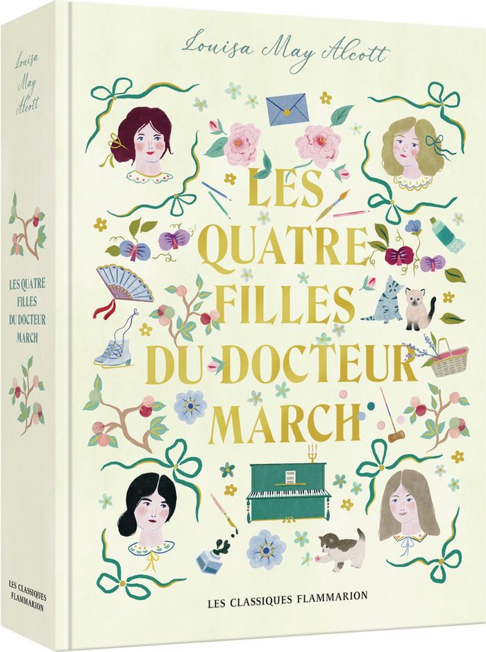 Couverture du livre « LES QUATRE FILLES DU DOCTEUR MARCH - EDITION COLLECTOR » de Alcott Louisa May, librairie Les Contes Infusés à Corte