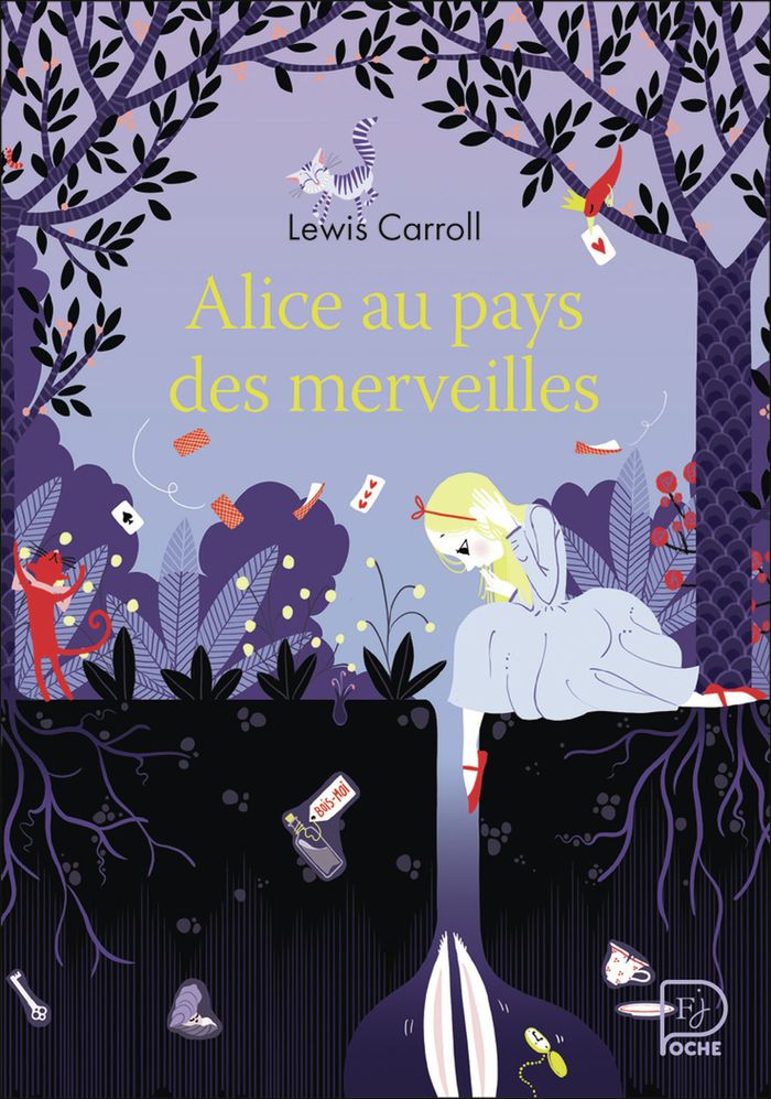 Couverture du livre « Alice au pays des merveilles » de Lewis Carroll, librairie Les Contes Infusés à Corte