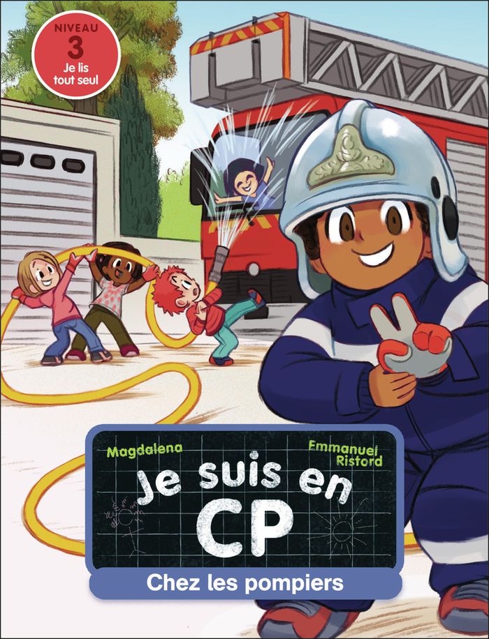 Couverture du livre « Chez les pompiers » de Magdalena, librairie Les Contes Infusés à Corte