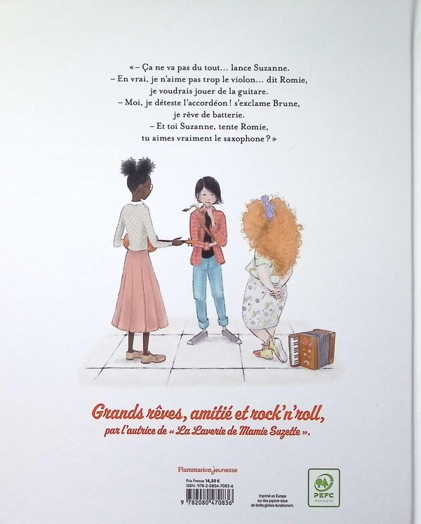 Quatrième de couverture de « Suzanne, Brune, Romie & The Apple Pie »