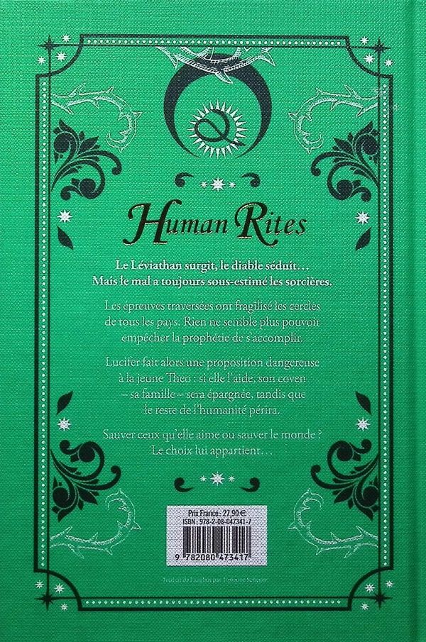 Quatrième de couverture de « Human rites »