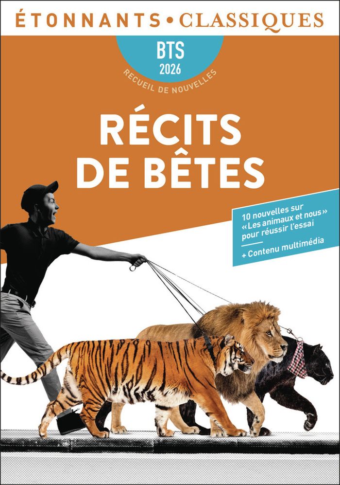 Couverture du livre « Récits de bêtes : dix nouvelles en lien avec le thème BTS, Les animaux et nous » de textes réunis, librairie Les Contes Infusés à Corte