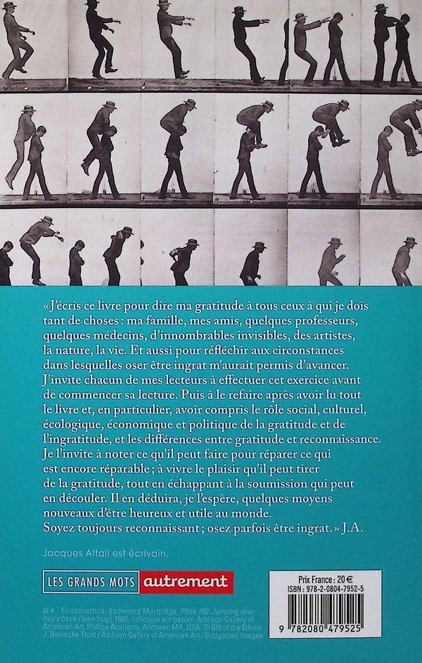 Quatrième de couverture de « Philosophie de la gratitude : soyez toujours reconnaissant, soyez parfois ingrat »