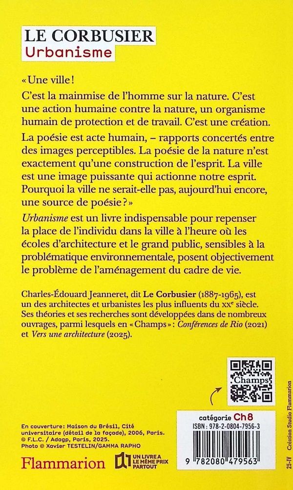 Quatrième de couverture de « Urbanisme »