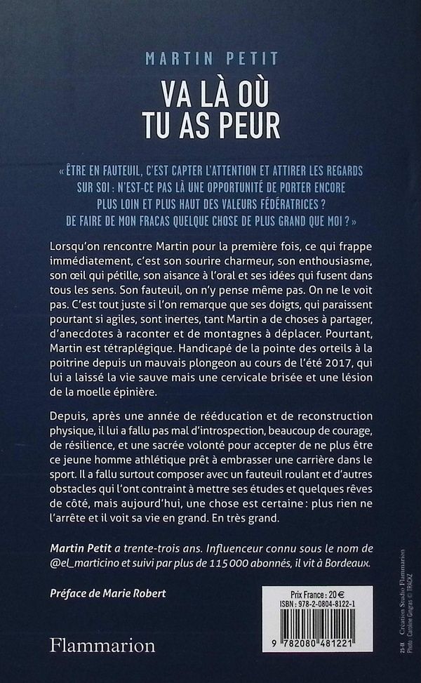 Quatrième de couverture de « Va là où tu as peur : récit »
