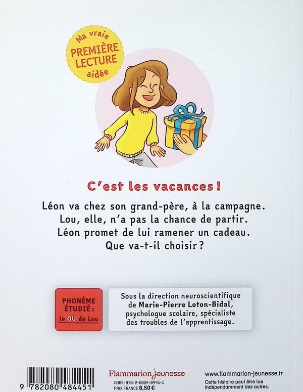 Quatrième de couverture de « Le cadeau pour Lou »