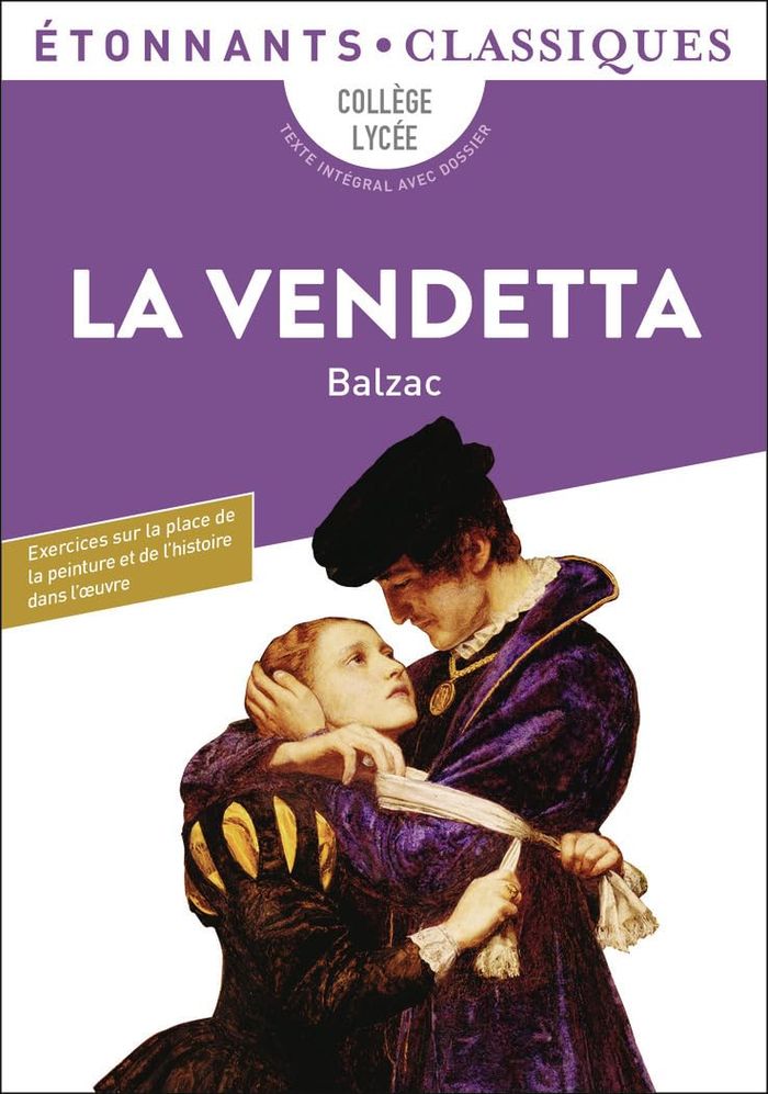 Couverture du livre « La vendetta » de Honoré de Balzac, librairie Les Contes Infusés à Corte