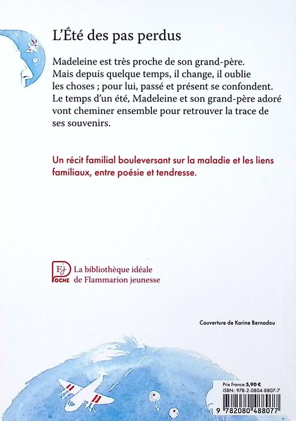 Quatrième de couverture de « L'été des pas perdus »
