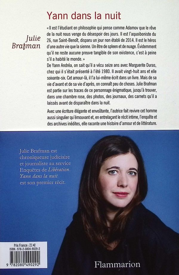 Quatrième de couverture de « Yann dans la nuit : récit »