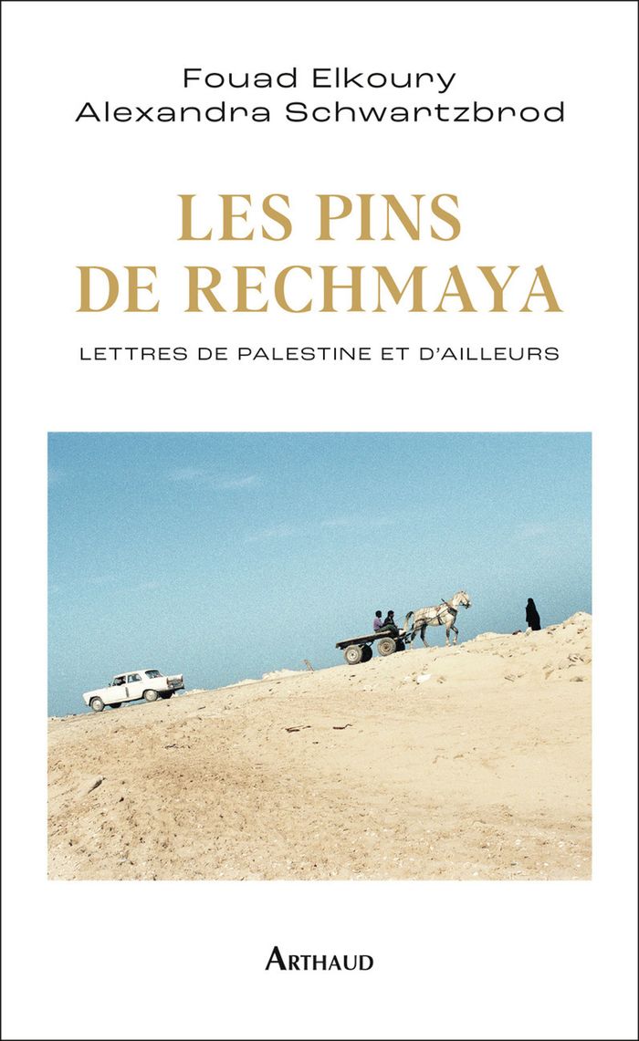 Couverture du livre « Les pins de Rechmaya : lettres de Palestine et d'ailleurs » de Fouad Elkoury, librairie Les Contes Infusés à Corte