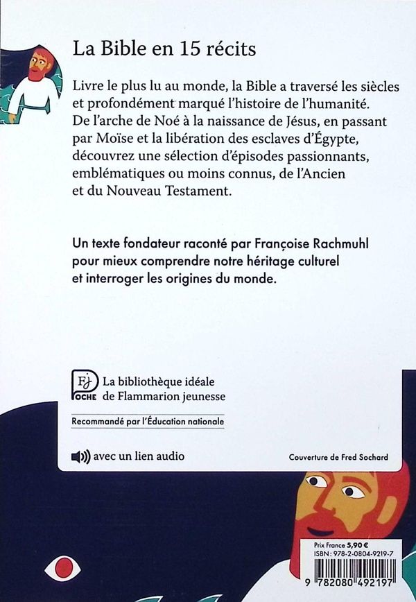 Quatrième de couverture de « La Bible en 15 récits »