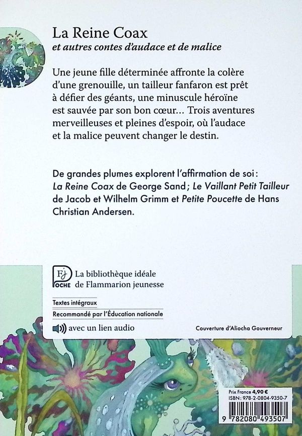 Quatrième de couverture de « "La reine Coax" et autres contes d'audace et de malice »
