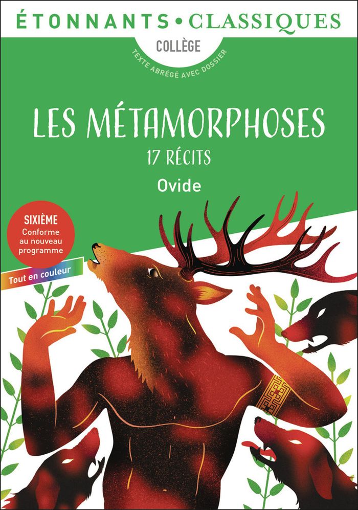 Couverture du livre « Les métamorphoses » de Ovide, librairie Les Contes Infusés à Corte
