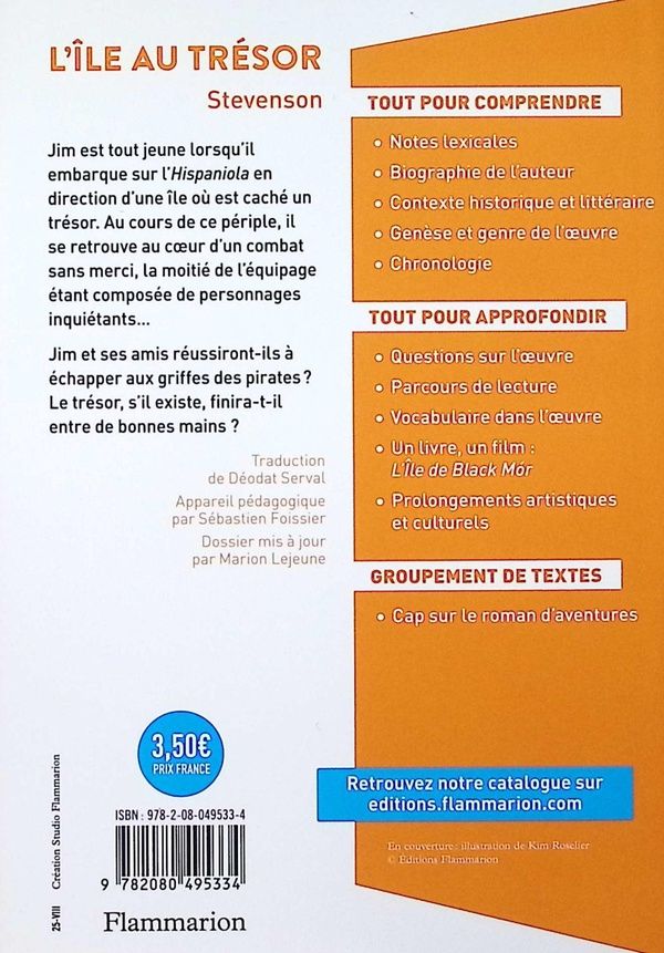 Quatrième de couverture de « L'île au trésor »