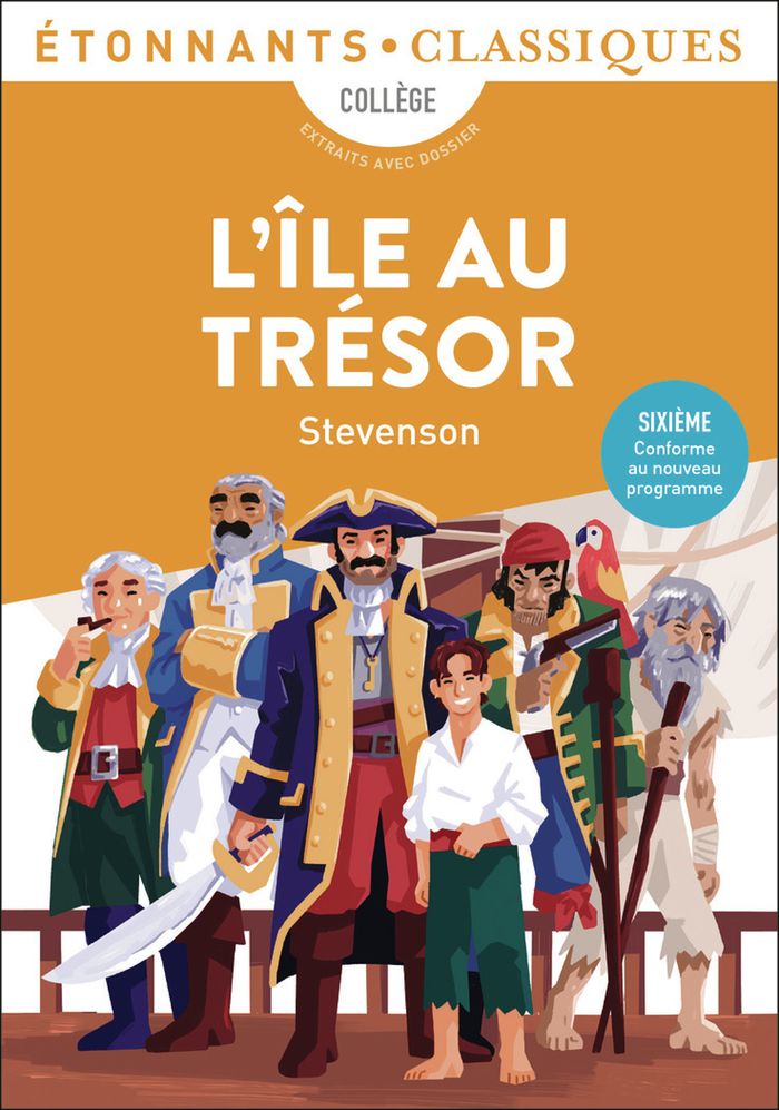 Couverture du livre « L'île au trésor » de Robert Louis Stevenson, librairie Les Contes Infusés à Corte
