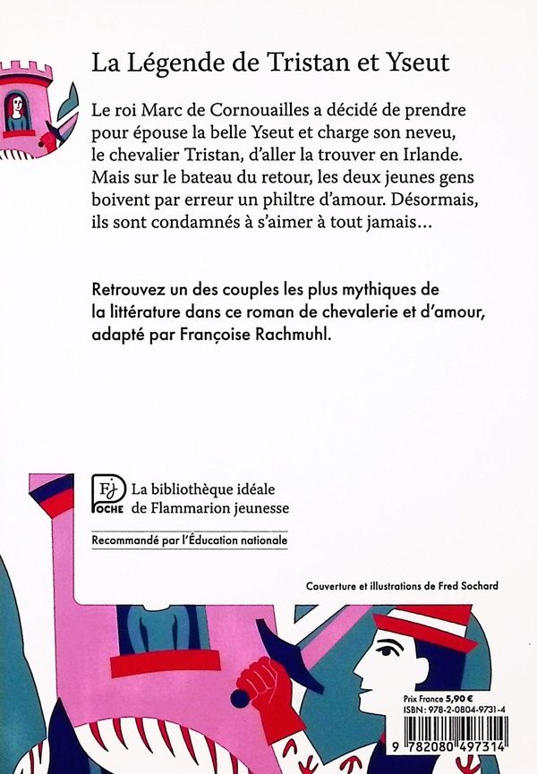 Quatrième de couverture de « La légende de Tristan et Yseut : d'après les manuscrits des XIIe et XIIIe siècles »