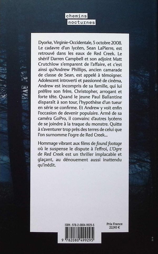 Quatrième de couverture de « L'Ogre de Red Creek »