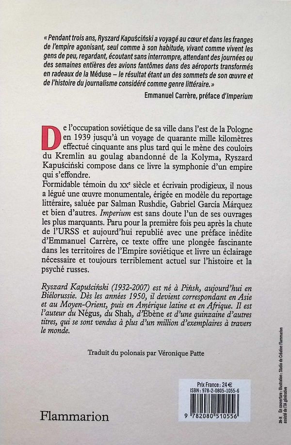 Quatrième de couverture de « Imperium »