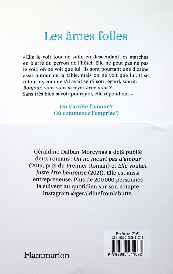 Quatrième de couverture de « LES AMES FOLLES »