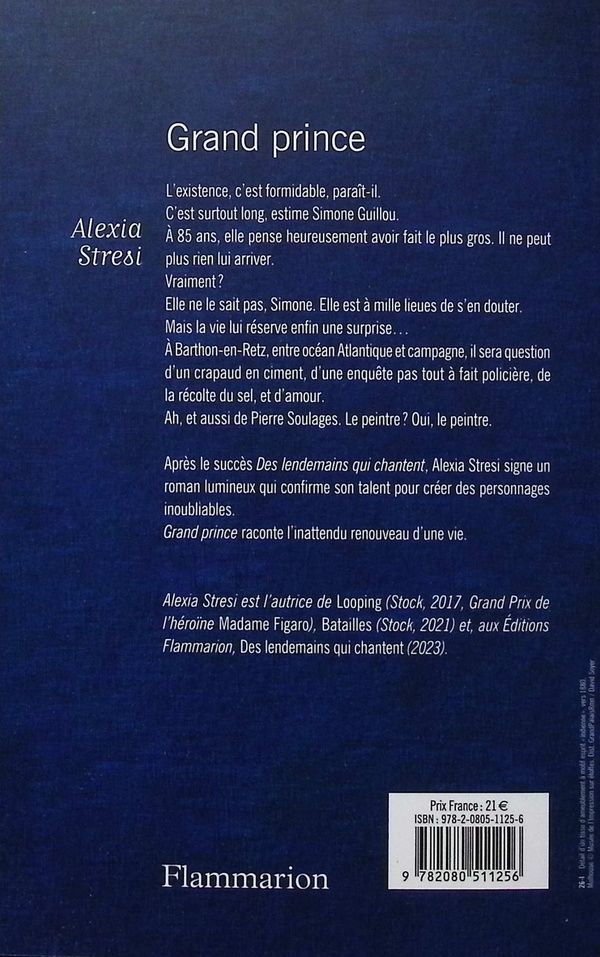 Quatrième de couverture de « Grand prince : roman »