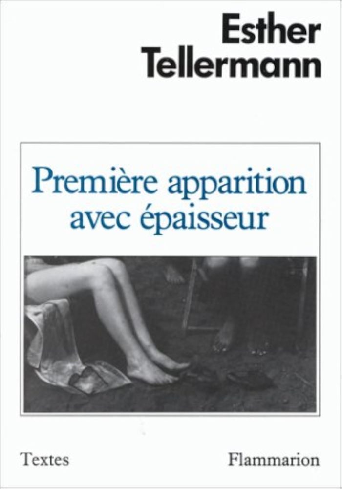 Couverture du livre « PREMIERE APPARITION AVEC EPAISSEUR » de Esther Tellermann, librairie Les Contes Infusés à Corte