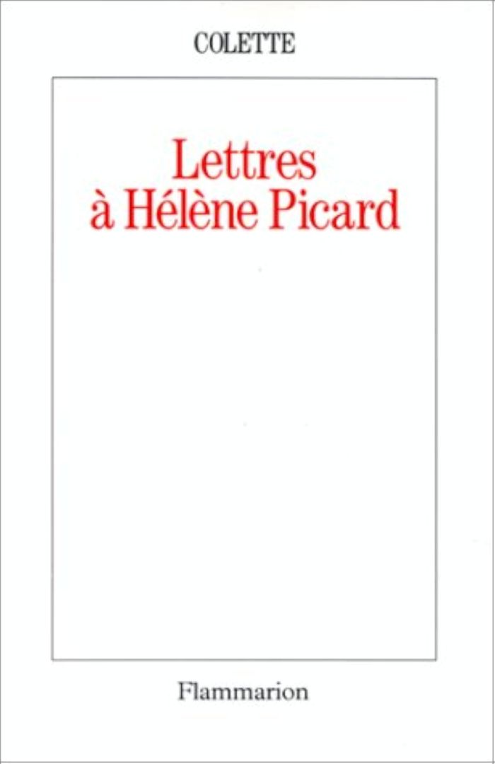 Couverture du livre « LETTRES A HELENE PICARD », librairie Les Contes Infusés à Corte