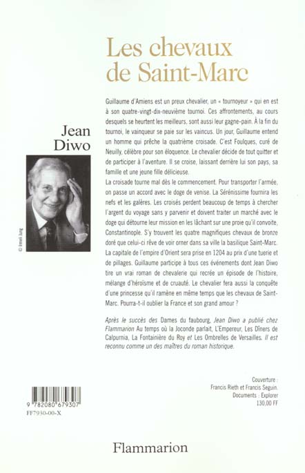Quatrième de couverture de « LES CHEVAUX DE SAINT-MARC »