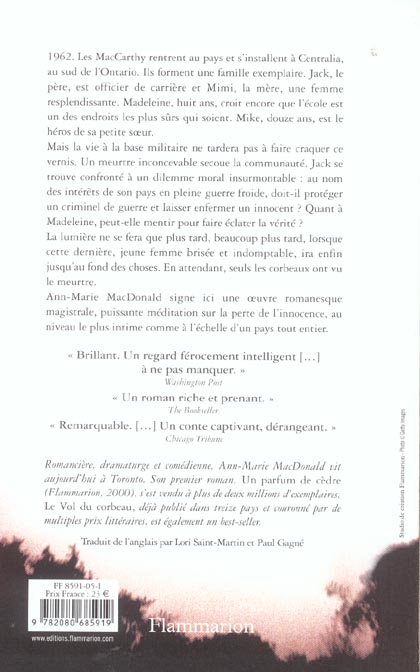 Quatrième de couverture de « LE VOL DU CORBEAU »