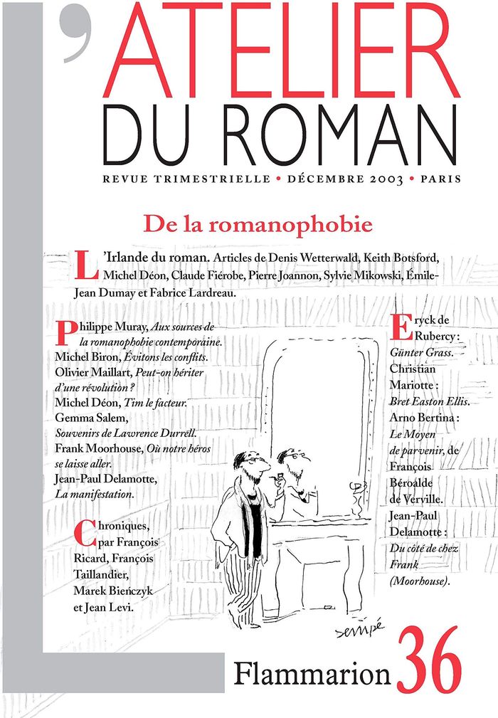 Couverture du livre « L'ATELIER DU ROMAN - L'IRLANDE DU ROMAN » de Collectif, librairie Les Contes Infusés à Corte