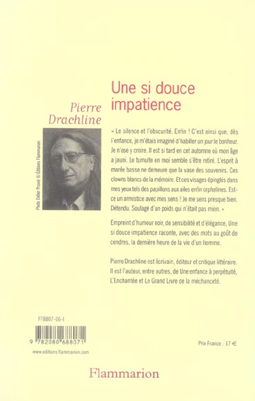 Quatrième de couverture de « UNE SI DOUCE IMPATIENCE »