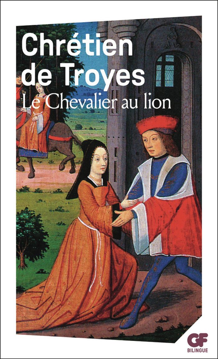 Couverture du livre « Yvain ou Le chevalier au lion » de Chrétien de Troyes, librairie Les Contes Infusés à Corte