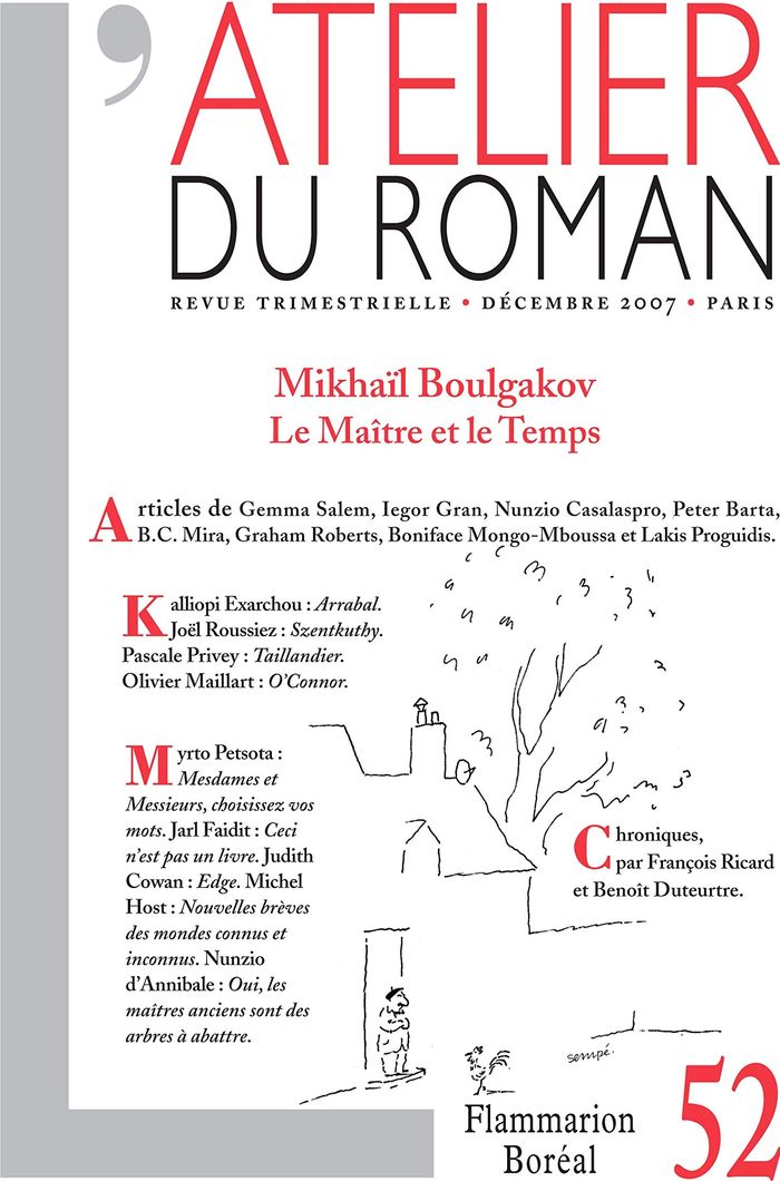Couverture du livre « L'ATELIER DU ROMAN - MIKHAIL BOULGAKOV - LE MAITRE ET LE TEMPS » de Collectif, librairie Les Contes Infusés à Corte