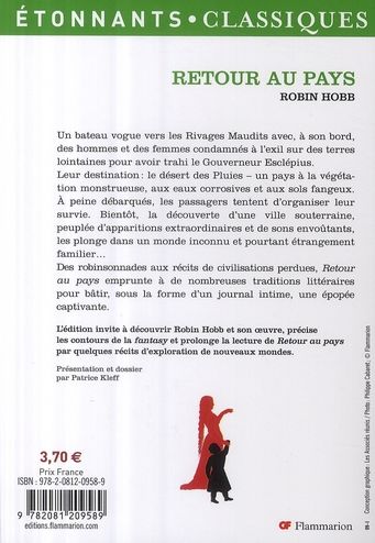 Quatrième de couverture de « Retour au pays »
