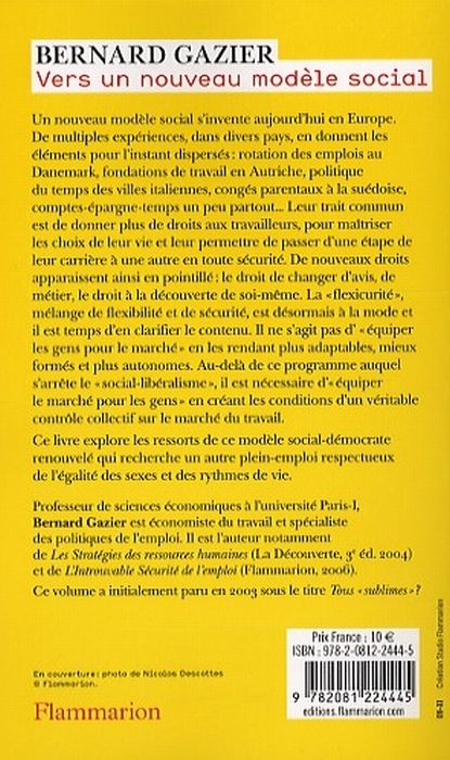 Quatrième de couverture de « TOUS  SUBLIMES  - VERS UN NOUVEAU PLEIN-EMPLOI »