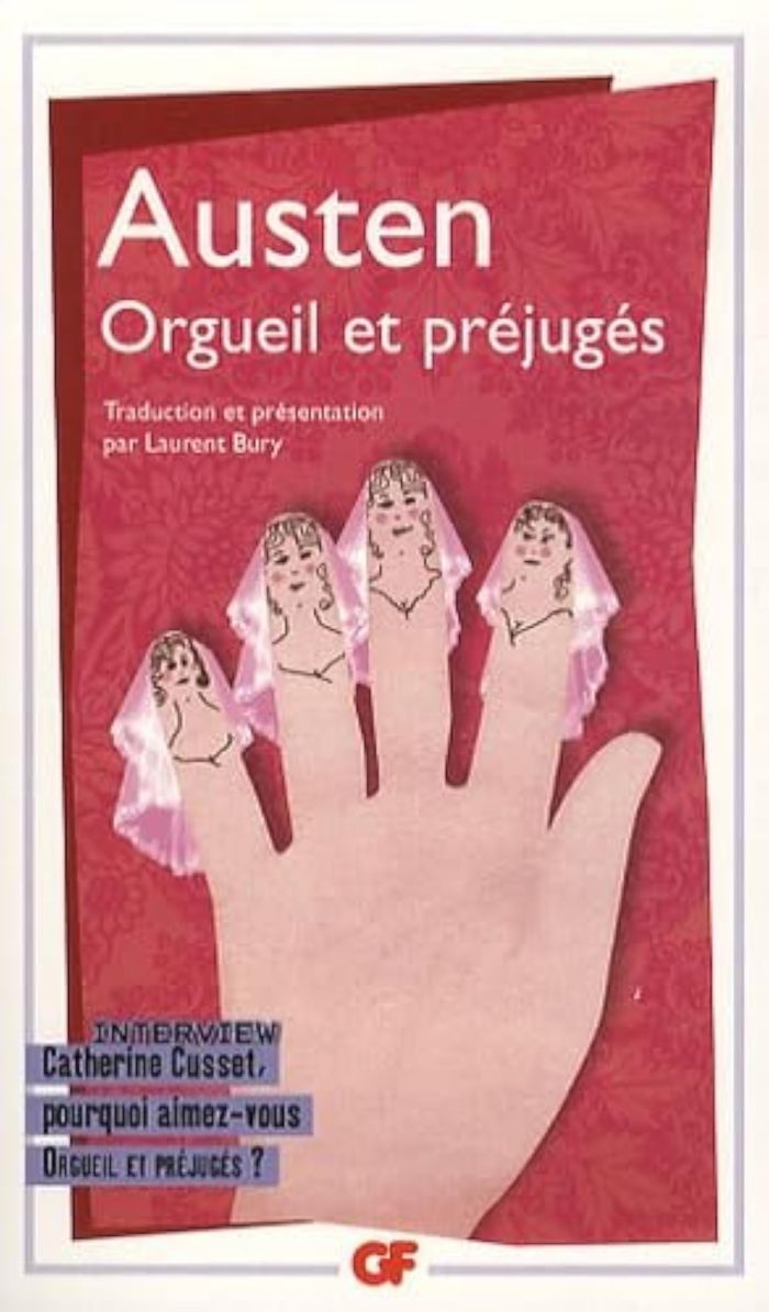 Couverture du livre « Orgueil et préjugés » de Jane Austen, librairie Les Contes Infusés à Corte