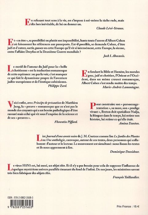 Quatrième de couverture de « L'ATELIER DU ROMAN - ALBERT COHEN, LE SEIGNEUR DU ROMAN »