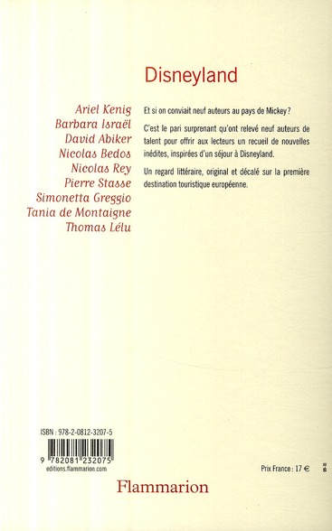 Quatrième de couverture de « DISNEYLAND »