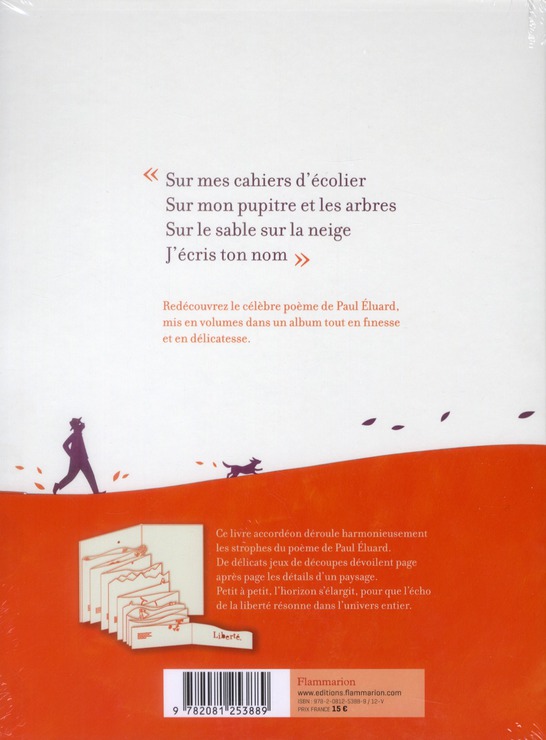 Quatrième de couverture de « Liberté »