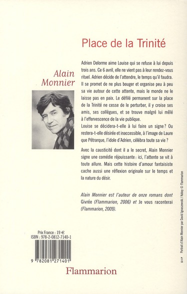 Quatrième de couverture de « PLACE DE LA TRINITE »