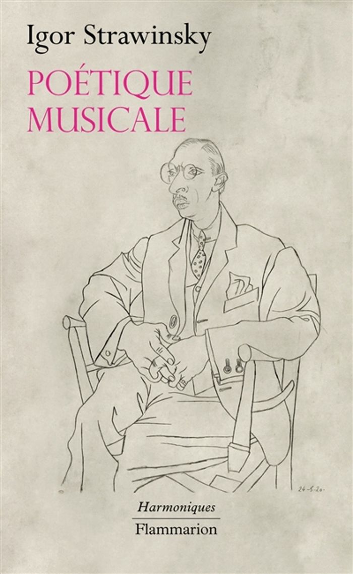 Couverture du livre « POETIQUE MUSICALE » de Igor Stravinsky, librairie Les Contes Infusés à Corte