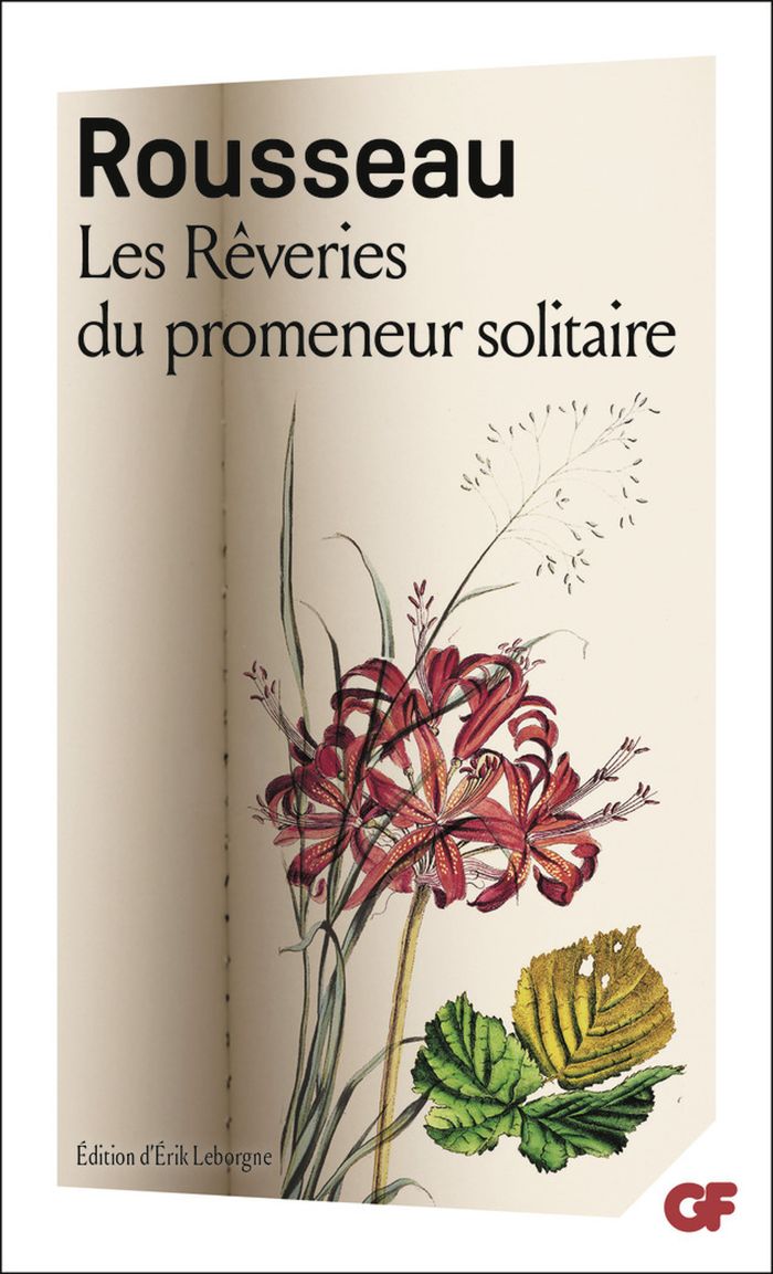 Couverture du livre « LES REVERIES DU PROMENEUR SOLITAIRE » de J-J. Rousseau, librairie Les Contes Infusés à Corte