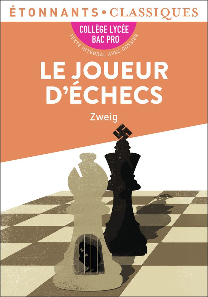 Couverture du livre « Le joueur d'échecs » de Stefan Zweig, librairie Les Contes Infusés à Corte