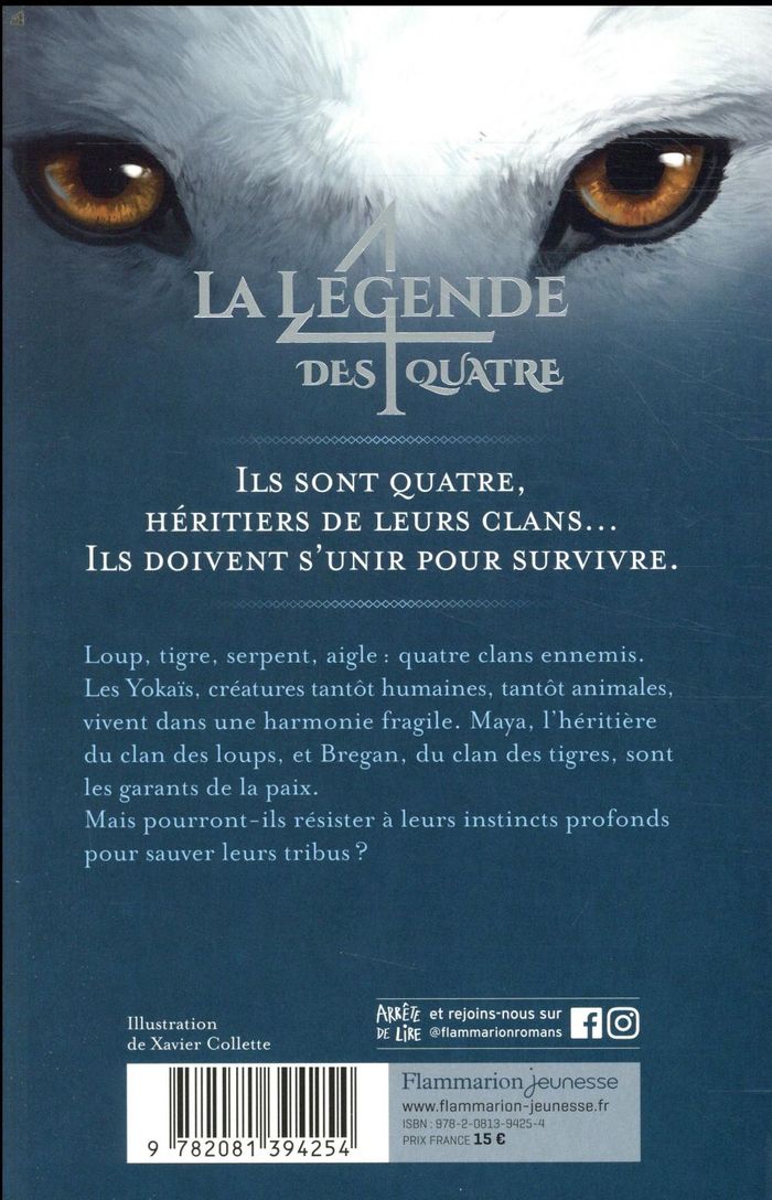 Quatrième de couverture de « Le clan des loups »