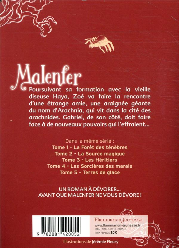 Quatrième de couverture de « Arachnia »