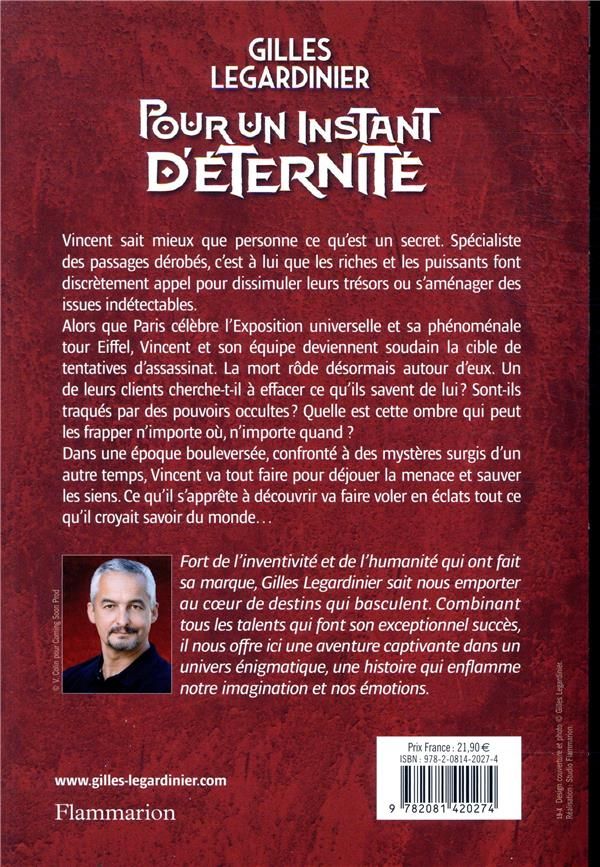 Quatrième de couverture de « Pour un instant d'éternité : roman »