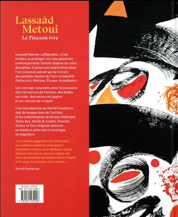 Quatrième de couverture de « Lassaâd Metoui : le pinceau ivre »