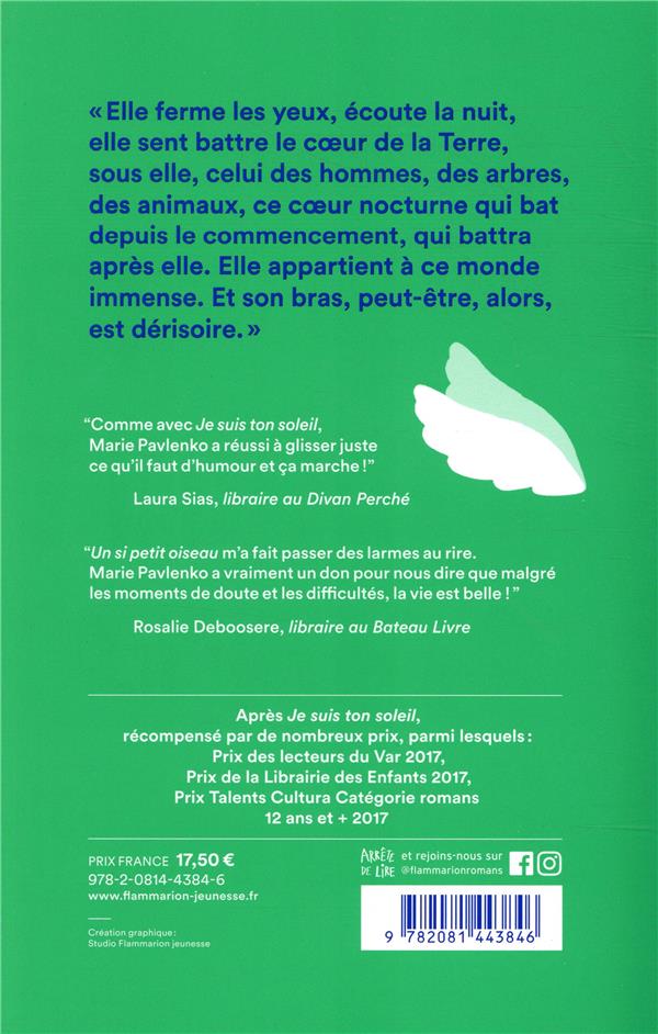Quatrième de couverture de « Un si petit oiseau »