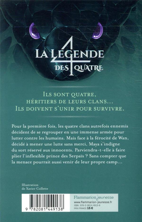 Quatrième de couverture de « Le clan des serpents »
